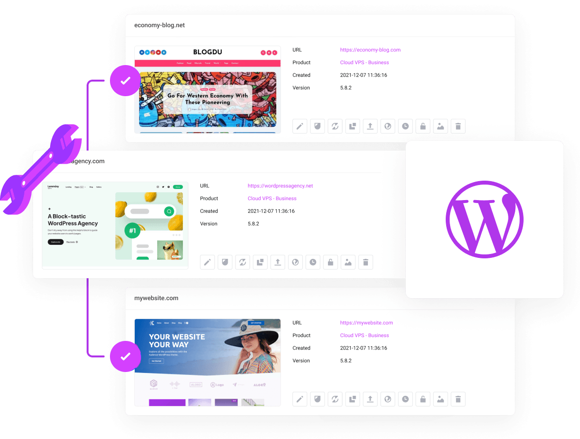 WordPress Hosting - All-in-one WordPress dashboard
